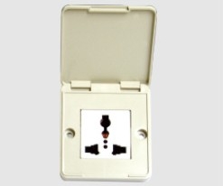 YL 011I 防水插座(zuo)三孔-實驗(yàn)室配件